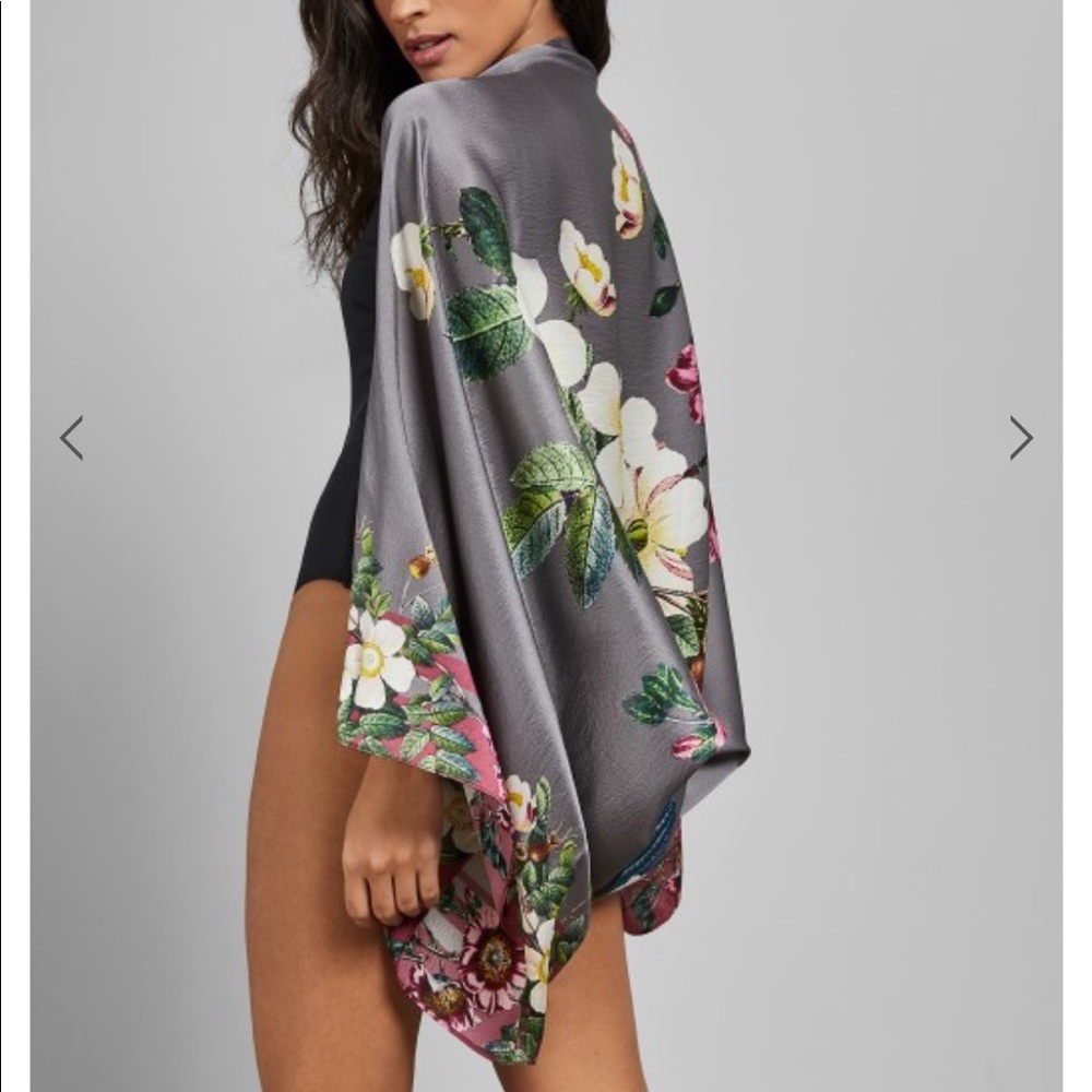 Ted Baker floral cape scarf